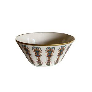Lenox Lido Large Salad Serving Bowl Ivory Roman Print